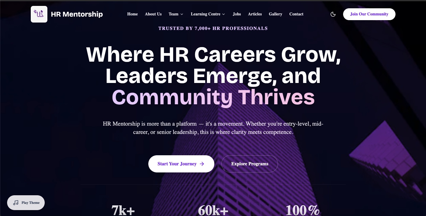 HR Mentorship Platform